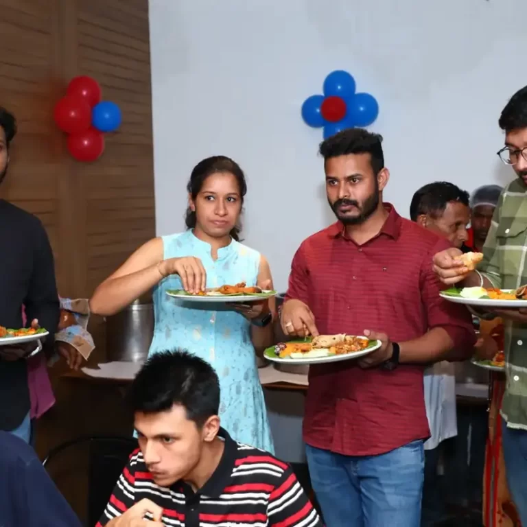 Andhra style buffet catering setup for events in Bangalore