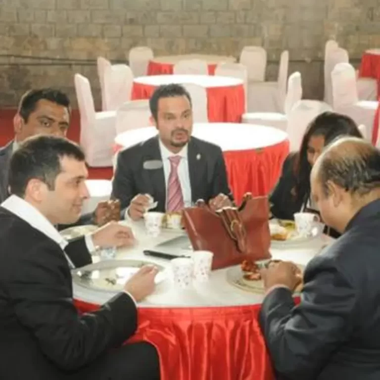 Buffet table arrangement by catering services in Bangalore