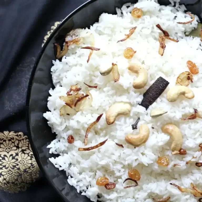 Ghee rice prepared for wedding and event catering services in Bangalore