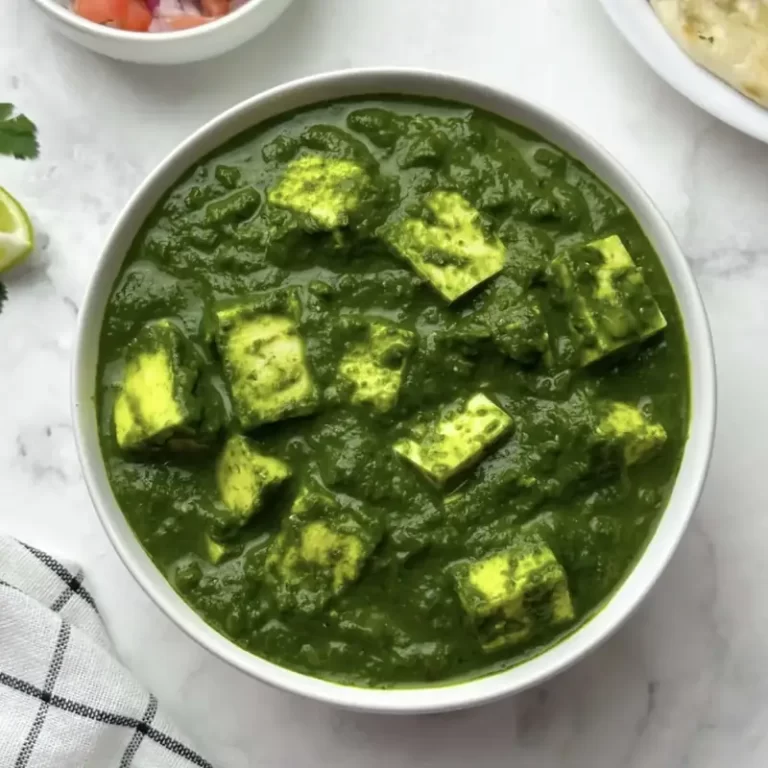 Palak paneer curry served by catering services in Bangalore