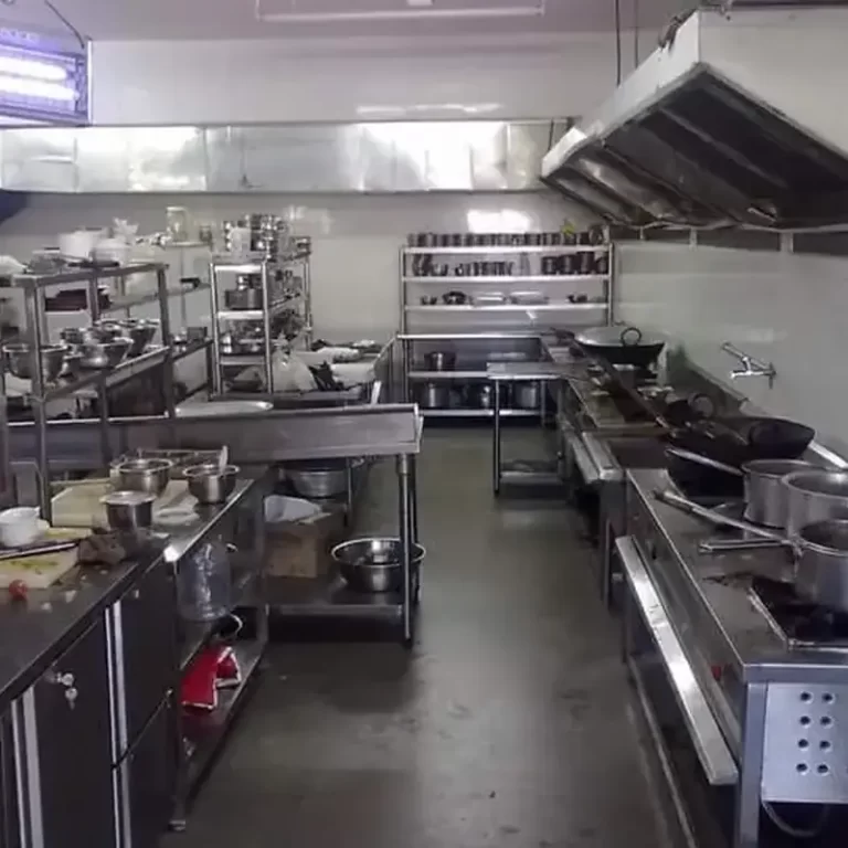 Professional catering kitchen setup in Bangalore