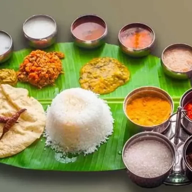 Signature vegetarian meal platter served by catering services in Bangalore