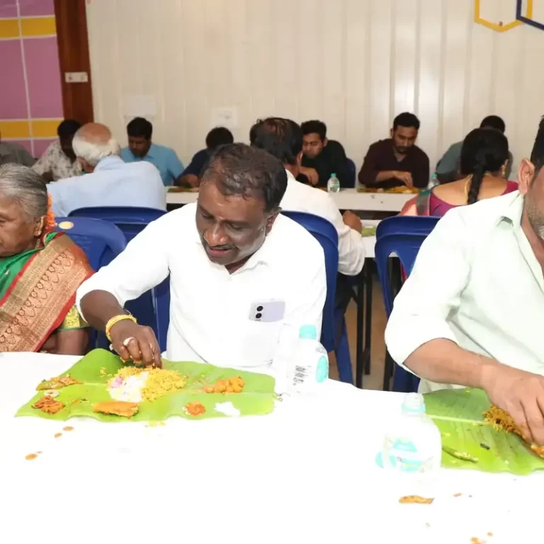 South Indian banana leaf meal service by caterers in Bangalore