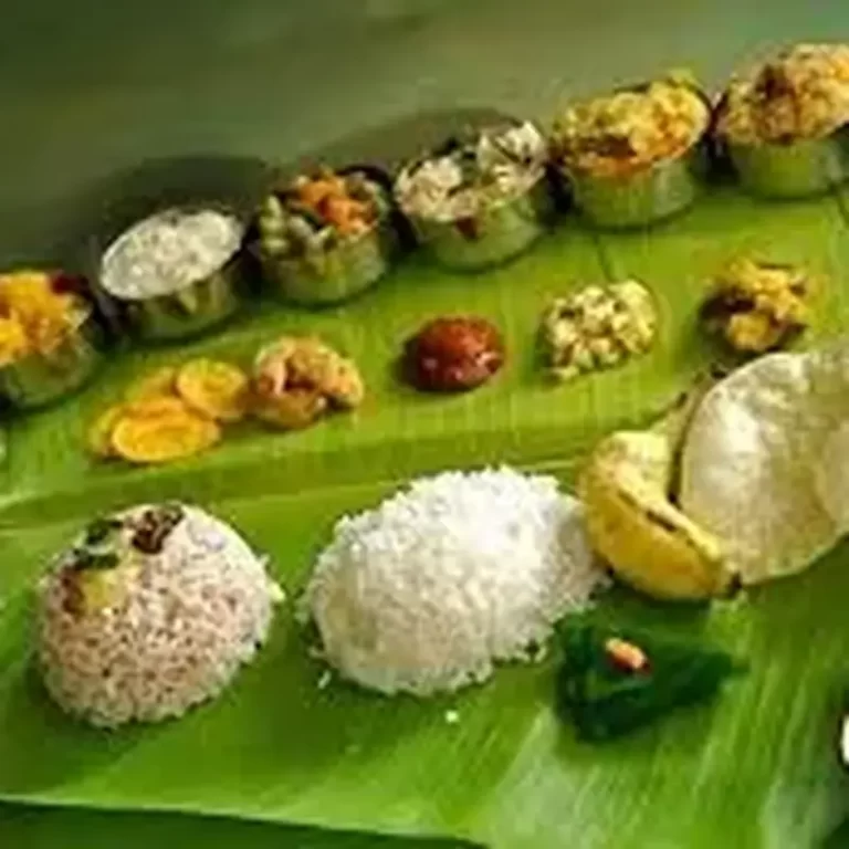 Traditional banana leaf meal served by catering services in Bangalore
