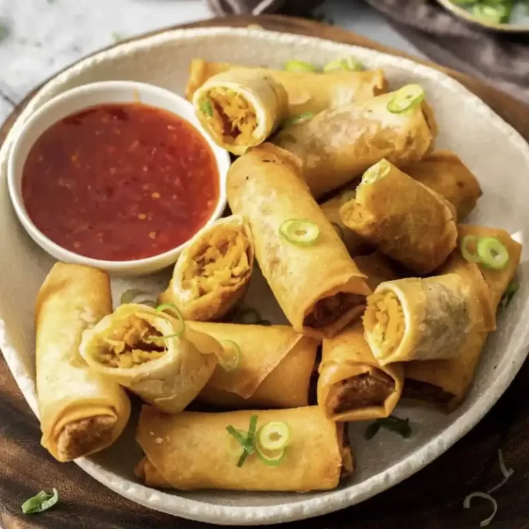 Vegetarian spring rolls served by catering services in Bangalore